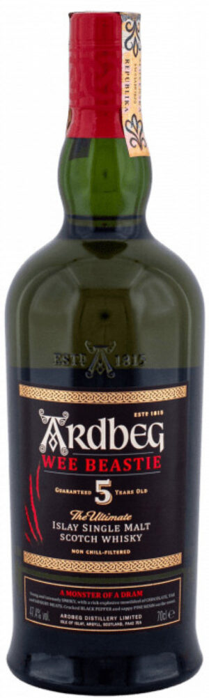 Ardbeg Wee Beastie 5 ročný 47,4% 0,7 l (čistá fľaša)