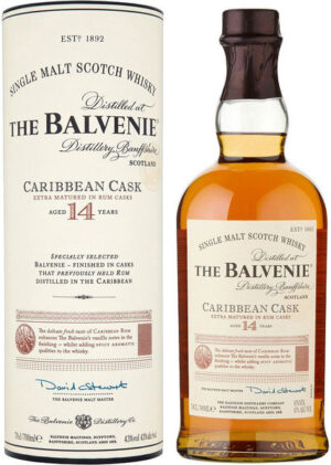 Balvenie 14y Caribbean Cask 43% 0,7 l (tuba)