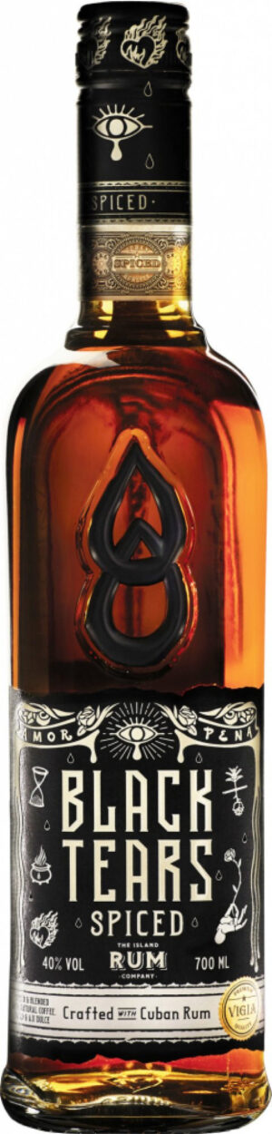 Black Tears Spiced 40% 0,7 l (čistá fľaša)