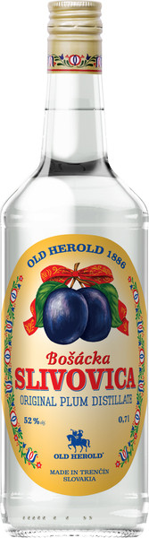 Old Herold Bošácka slivovica guľatá 52% 0,7 l (čistá fľaša)