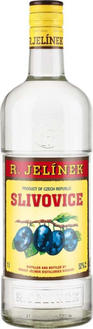 Rudolf Jelínek Slivovica 52% 1 l (čistá fľaša)