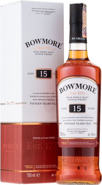 Bowmore 15y 43% 0,7 l (kartón)