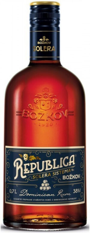 Božkov Republica Solera Sistema 38% 0,7 l (čistá fľaša)