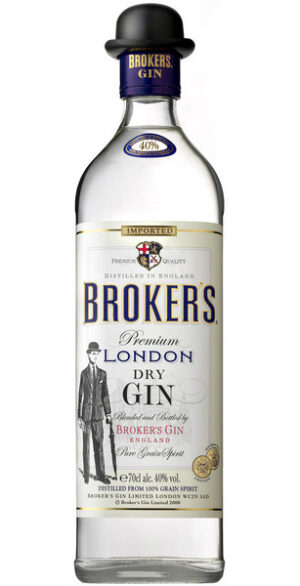 Broker's Premium London Dry Gin 40% 0,7 l (čistá fľaša)