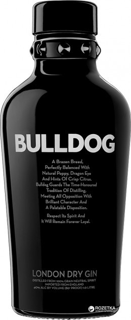 Bulldog Gin 40% 0,7 l (čistá fľaša)