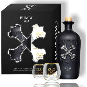 Bumbu XO 40% 0,7 l (dárčekové balenie 2 poháre)