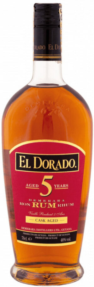 El Dorado 5y 40% 0,7 l (čistá fľaša)