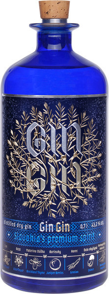 Gin Gin Slovakia 43,2% 0,7 l (čistá fľaša)