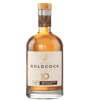 Goldcock Single Malt 10YO 49.2% 0.7L (čistá fľaša)