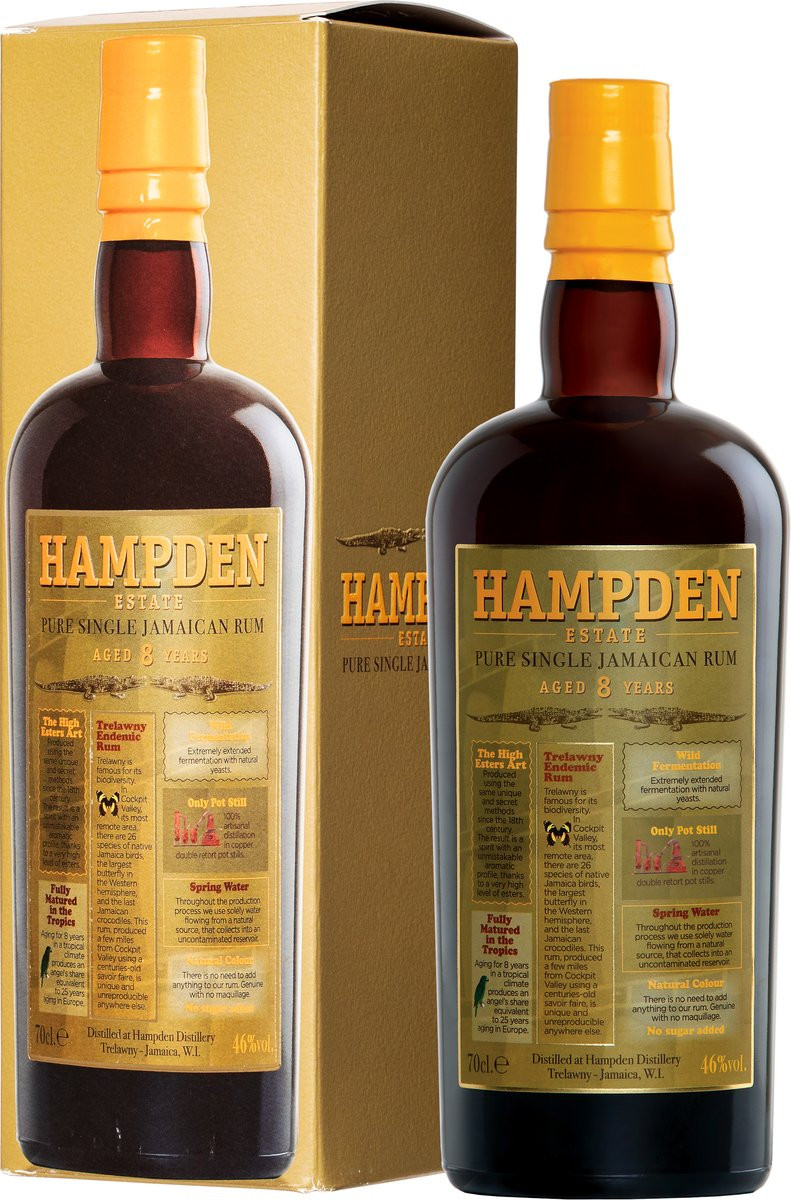 Hampden Estate 8y 46% 0,7 l (kartón)