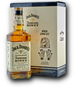 Jack Daniel's Tennessee Honey 35% 0.7L (darčekové balenie s čiapkou a rukavicami)