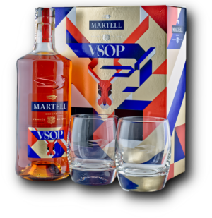 Martell V.S.O.P. 40% 0,7 l (darčekové balenie 2 poháre)