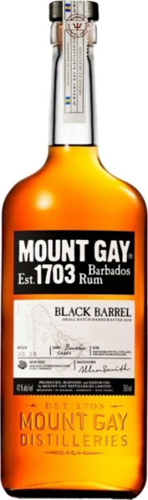 Mount Gay Black Barrel Double Cask Blend 43% 0,7 l (čistá fľaša)