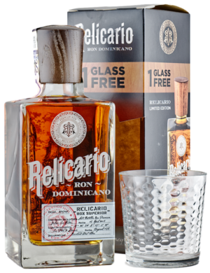 Relicario Ron Dominicano Superior 40% 0,7 l (darčekové balenie 1 pohár)