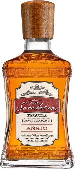 Tres Sombreros Anejo Tequila 0.7L