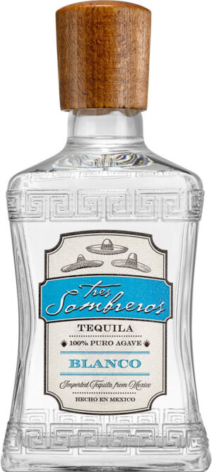 Tres Sombreros Tequila Blanco 0.7L