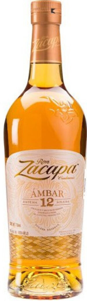 Ron Zacapa Centenario Ambar 12 Sistema Solera Reserva Rum 40% 1 l (čistá fľaša)