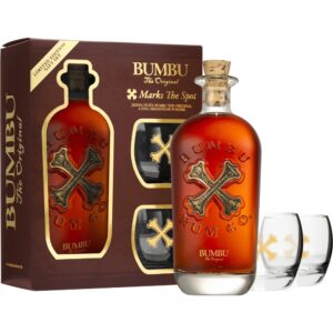 Bumbu Rum 40% 0,7 l (darčekové balenie 2 poháre)