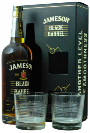 Jameson Black Barrel 40% 0,7 l (darčekové balenie 2 poháre)