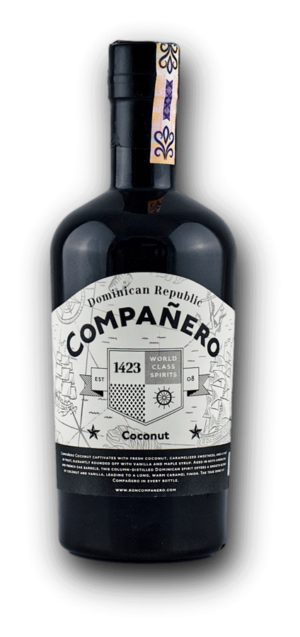 Companero Coconut 40%, 0.7 L (čistá fľaša)